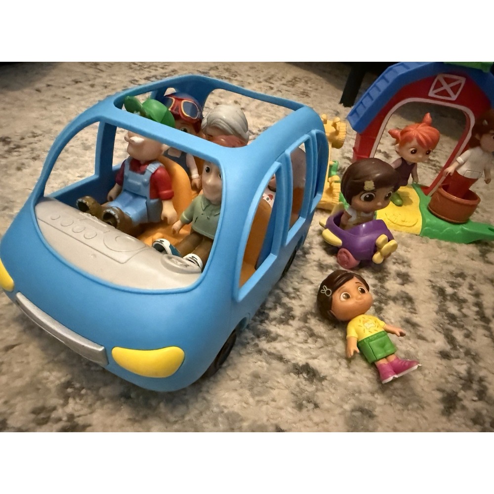 Cocomelon Toy Lot With Blue‎ Car